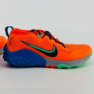 Men’s Nike Wildhorse 7 Colorway Team Orange Signal Blue Green Glow. Size 11